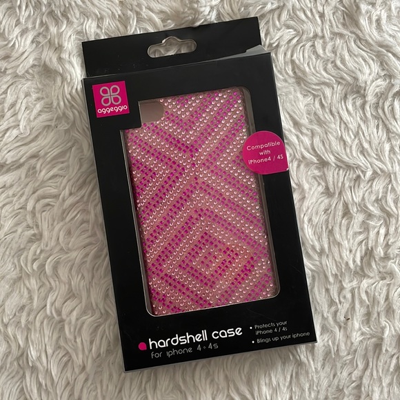 Pink Bling iPhone 4 and 4S Phone Case - Picture 1 of 5